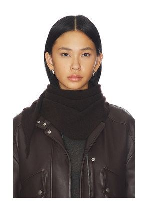 Lisa Yang Florianne Scarf in Brown.