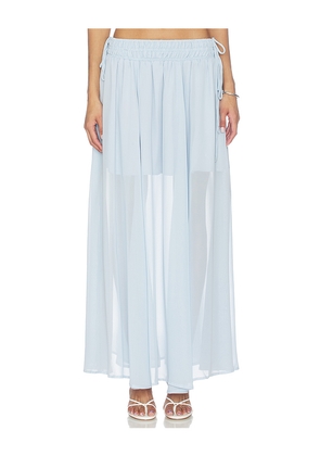 Line & Dot Amorette Skirt in Baby Blue. Size L. Also in M, S, XS.