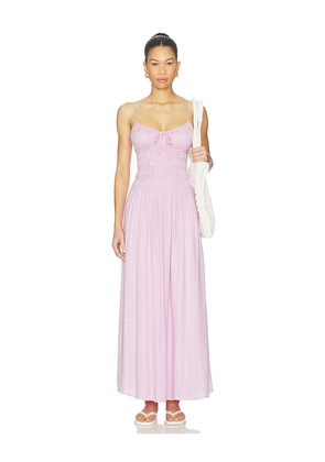 LSPACE Tala Maxi Dress in Lavender. Size L. Also in S, XS, M, XL.