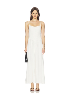 LSPACE Misha Midi Dress in Cream. Size L. Also in S, XS, M, XL.