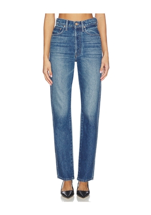 MOTHER The Tippy Top Utensil Sneak Jeans in Blue. Size 24. Also in 23, 29, 30, 34.