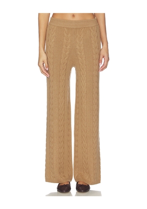 Lisa Yang Dagny Trousers in Tan. Size 0. Also in 1, 2.