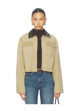 MORE TO COME Laura Jacket in Beige. Size L. Also in S, XXS, XS, M, XL.