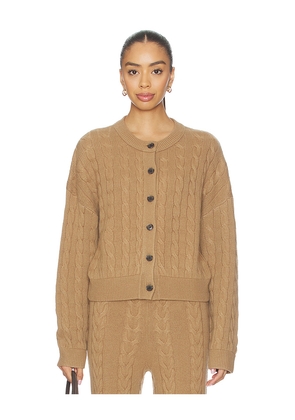 Lisa Yang Cassie Cardigan in Tan. Size 0. Also in 1, 2.