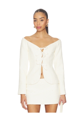 MAJORELLE Annie Top in Ivory. Size L. Also in M, S, XL, XS, XXS.