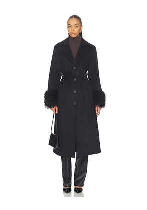Line & Dot Loxley Coat in Black. Size M. Also in S.