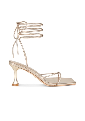 RAYE Nami Heel in Metallic Gold. Size 6. Also in 7, 9.