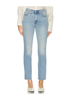 LEVI'S Wedgie Slim Straight in Blue. Size 24. Also in 25, 26, 27, 28, 29, 30, 31, 32.