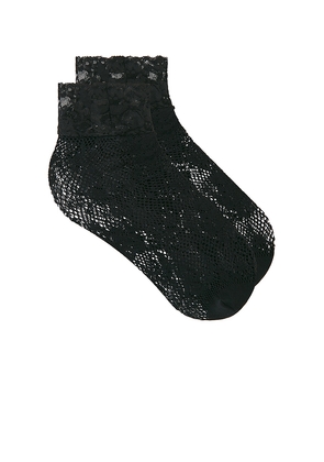 Lovers and Friends Elsie Lace Sock in Black.