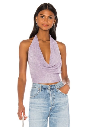 superdown Rubie Cowl Neck Top in Lavender. Size M. Also in L, S, XS.