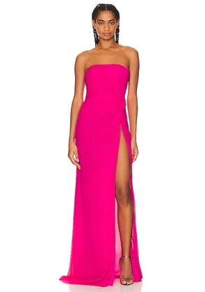 SAU LEE Hera Dress in Fuchsia. Size 0. Also in 2.