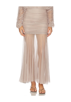 Nonchalant Label Luca Skirt in Taupe. Size M. Also in S, XS.