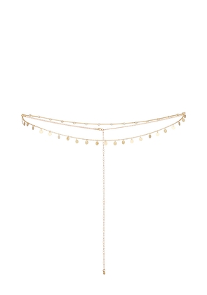 petit moments Dazed Body Chain in Metallic Gold.