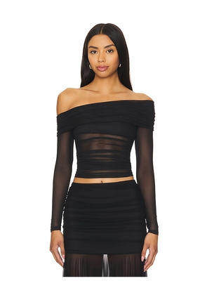 superdown Kami Off Shoulder Top in Black. Size L. Also in M, S, XL, XS, XXS.