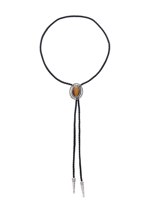 petit moments Milton Bolo Necklace in Brown.