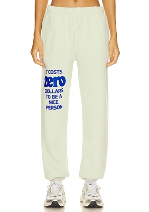 The Mayfair Group It Costs $0.00 Sweatpants in Mint. Size L/XL. Also in S/M.