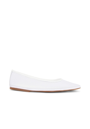 Tony Bianco Marvel Flat in White. Size 6.5. Also in 9, 9.5.