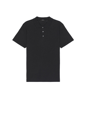 Theory Bron Cotton Polo in Black. Size M. Also in S, XXL/2X.