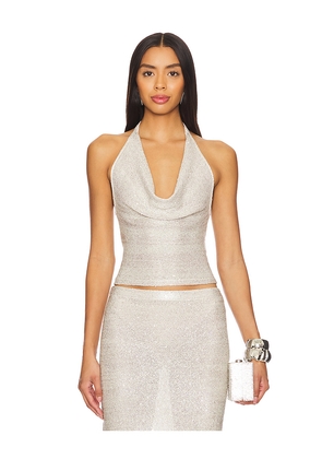 SOVERE Spark Top in Beige. Size L. Also in S, M, XL/1X.