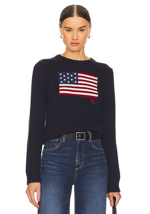 Polo Ralph Lauren Flag Pullover in Navy. Size L. Also in XS, S, M, XL, XXS.