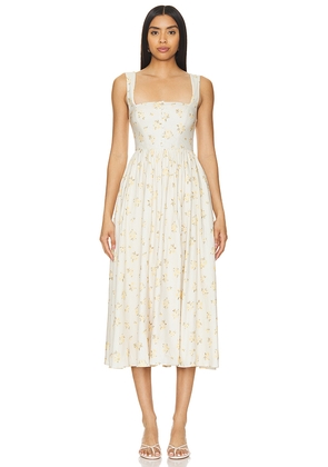 Tularosa Miley Midi Dress in Cream. Size XL. Also in XXS.