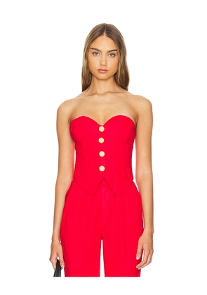 Ronny Kobo Benny Top in Red. Size M. Also in XL.