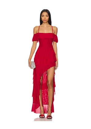 Runaway The Label Hariette Maxi Dress in Red. Size M. Also in S, XS.