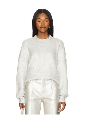 PISTOLA Carlen Pullover in Metallic Silver. Size L. Also in M, XL.