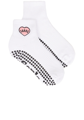 Souls. Carbs Grip Socks in White. Size M/L. Also in S/M.
