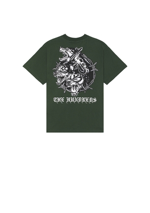 The Hundreds Pharoah's Wrath T-Shirt in Dark Green. Size L. Also in M.