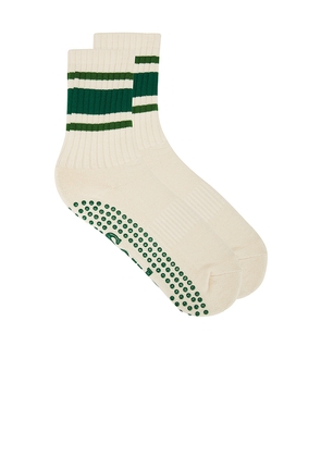Souls. Retro Sock in Cream. Size M-L. Also in S-M.