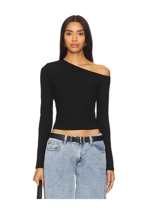 superdown Corinne Off Shoulder Top in Black. Size L. Also in M, S, XS.