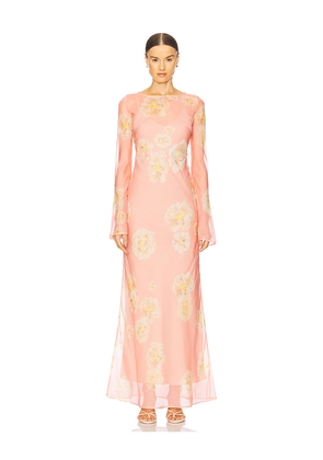 SAU LEE Gloria Dress in Coral. Size 0. Also in 2, 6.