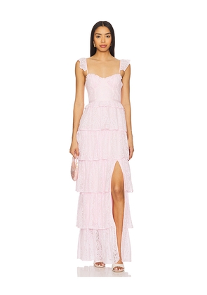 Tularosa Cantini Maxi Dress in Pink. Size L. Also in XXS, XS, S, M, XL.