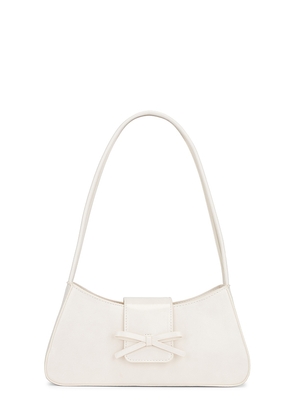 petit moments x REVOLVE Bow Bag in White.