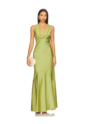 Runaway The Label x REVOLVE Gabriella Maxi Dress in Olive. Size L. Also in XS, S.