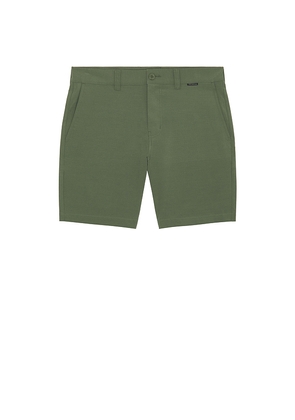 TravisMathew Tech Chino Short in Sage. Size 30. Also in 32.