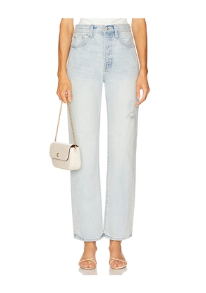 PISTOLA Cassie High Rise Crop Straight Jeans in Blue. Size 29. Also in 31.