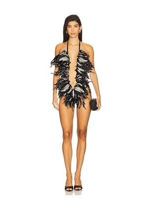 The Dolls House Liza Romper in Black. Size L. Also in S.