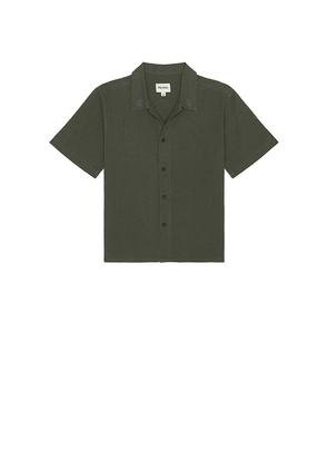 Rhythm Grange Crop Shirt in Green. Size M. Also in XL/1X.
