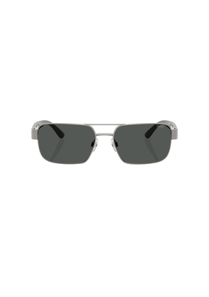 Polo Ralph Lauren Rectangle Sunglasses in Grey.