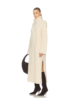 SNDYS Willow Sweater Dress in Cream. Size L. Also in M, S, XL, XS.