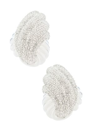 retrofete Leanne Earring in Metallic Silver.