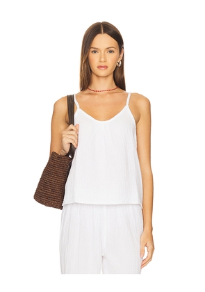 perfectwhitetee Double Gauze Tank in White. Size M. Also in S, XS.