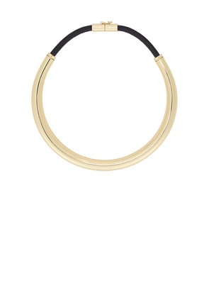 retrofete Kate Choker in Metallic Gold.