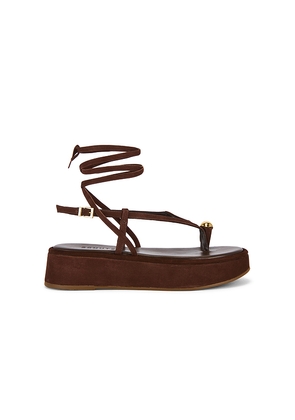 Schutz Zadie Platform Sandal in Brown. Size 10. Also in 6, 6.5, 7, 7.5, 8, 8.5, 9, 9.5.