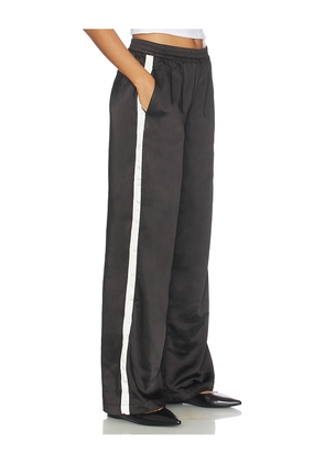 Sanctuary Satin Track Pant in Black. Size L. Also in XS.