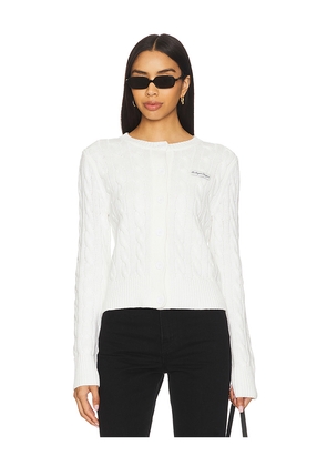 Terez x REVOLVE Dodgers Knit Cardigan in White. Size L. Also in S, XXS, XS, M, XL.