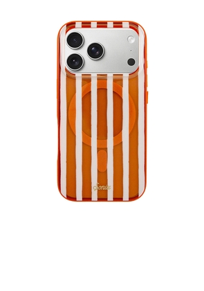 Sonix Magsafe Compatible iPhone 17 Pro Case in Orange.