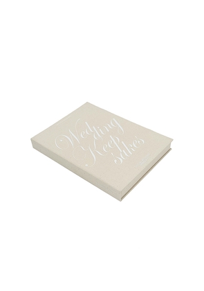 The Ceremony Club Wedding Keepsake Book Box in White.
